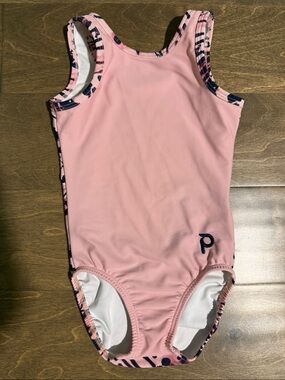 Plum Pink Animal Print Gymnastics Leotard